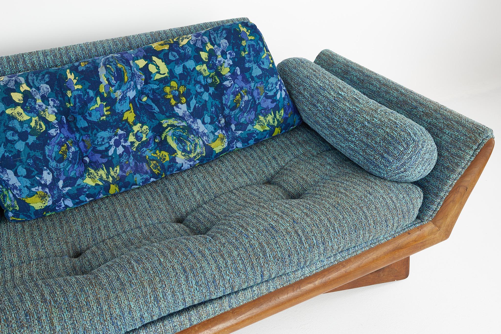 Late 20th Century Adrian Pearsall for Craft Associates Mid Century Walnut Gondola Sofa