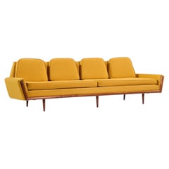 Adrian Pearsall for Craft Associates Mid Century Walnut Gondola Sofa