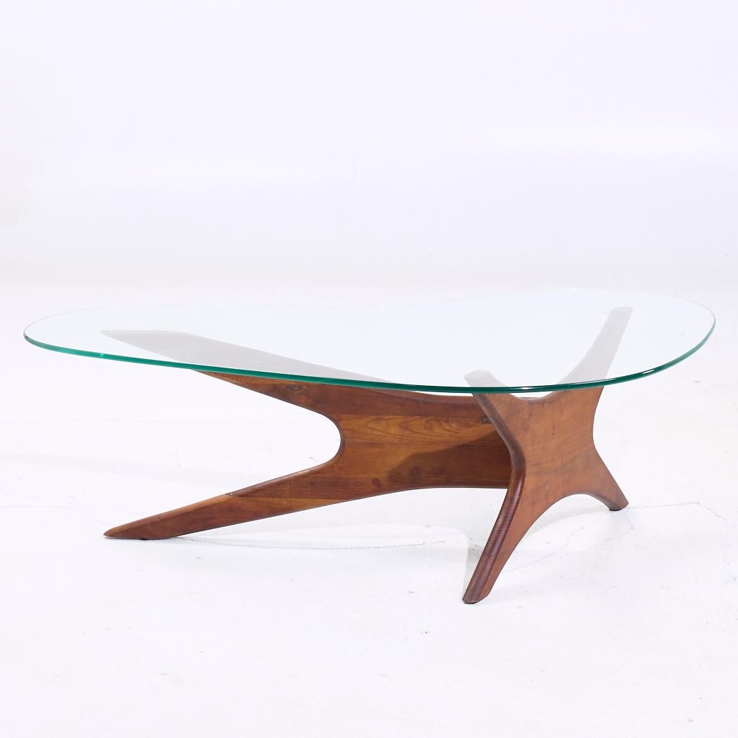 Adrian Pearsall for Craft Associates Mid Century Walnut Jacks Coffee Table finales del siglo XX en venta