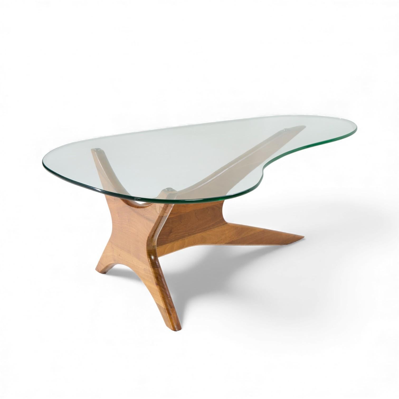 Table basse Jacks en noyer du milieu du siècle d'Adrian Pearsall pour Craft Associates en vente 1