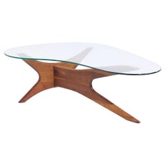 Adrian Pearsall for Craft Associates Mid Century Walnut Jacks Coffee Table