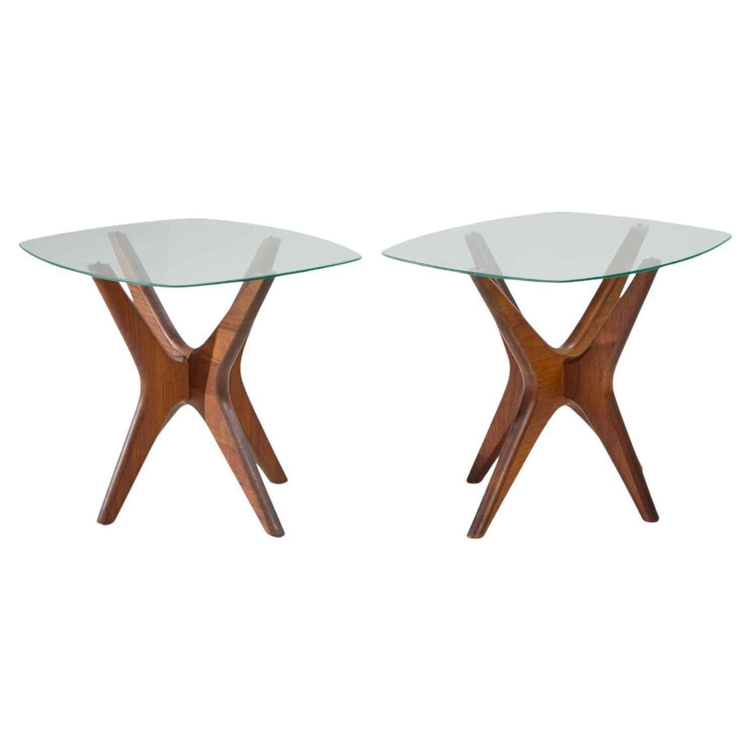 Paire de tables d'appoint Jacks du milieu du siècle dernier Adrian Pearsall pour Craft Associates