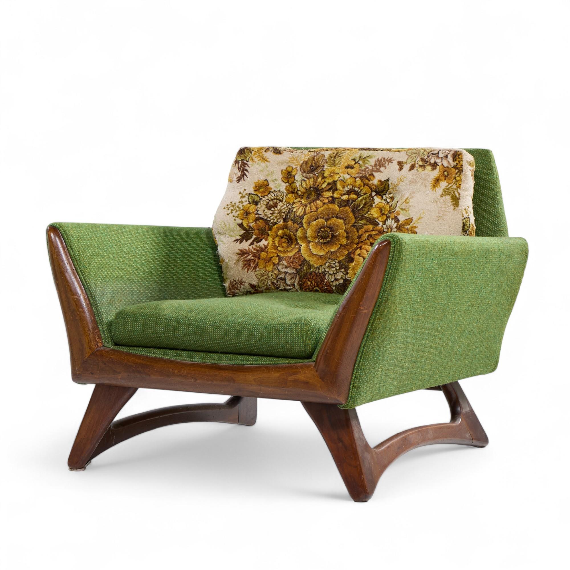 Adrian Pearsall for Craft Associates Mid Century Walnut Lounge Chair (Moderne der Mitte des Jahrhunderts) im Angebot