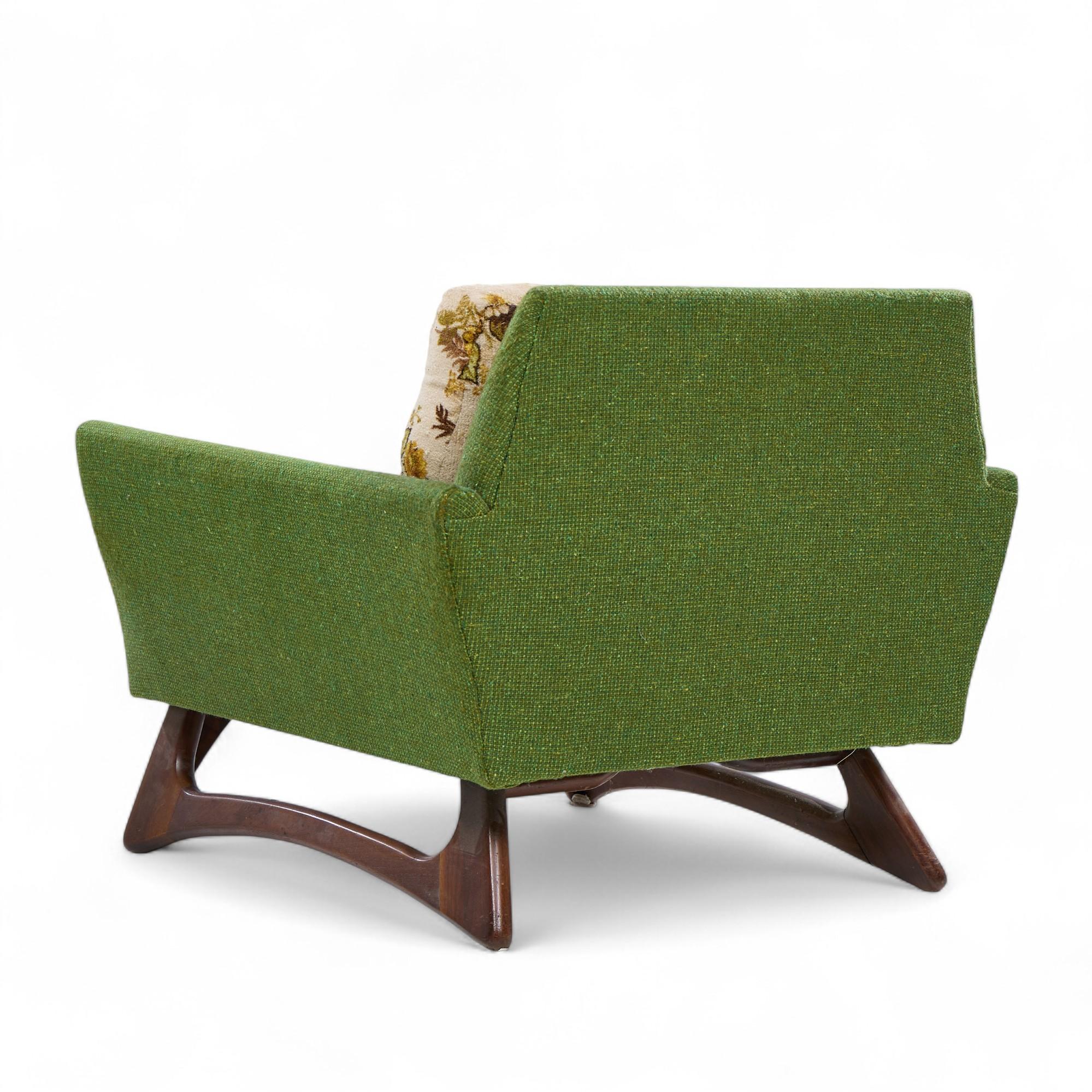 Adrian Pearsall for Craft Associates Mid Century Walnut Lounge Chair im Zustand „Gut“ im Angebot in Franklin Park, IL