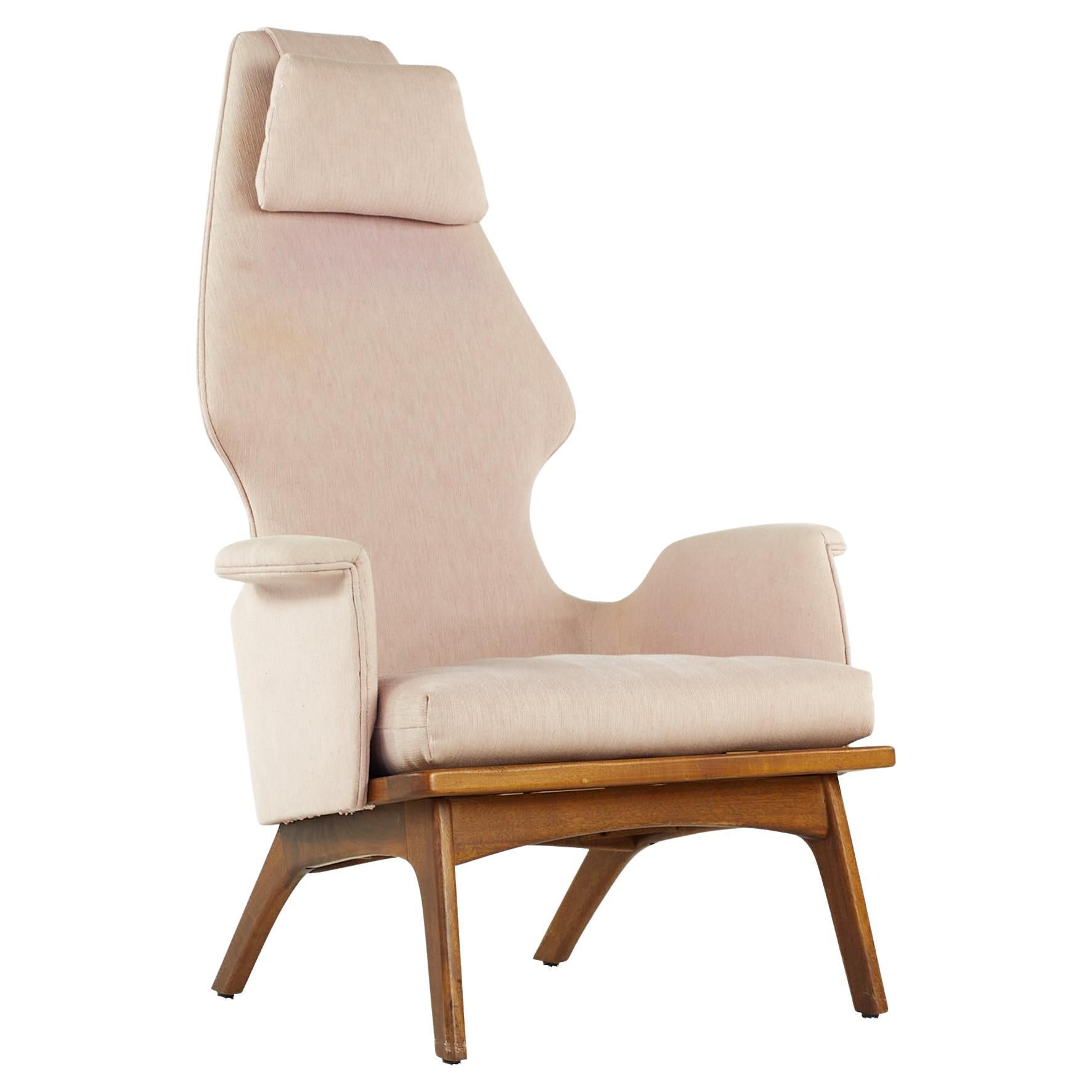 SOLD 03/28/24Adrian Pearsall for Craft Associates Midcentury Walnut Lounge Chair