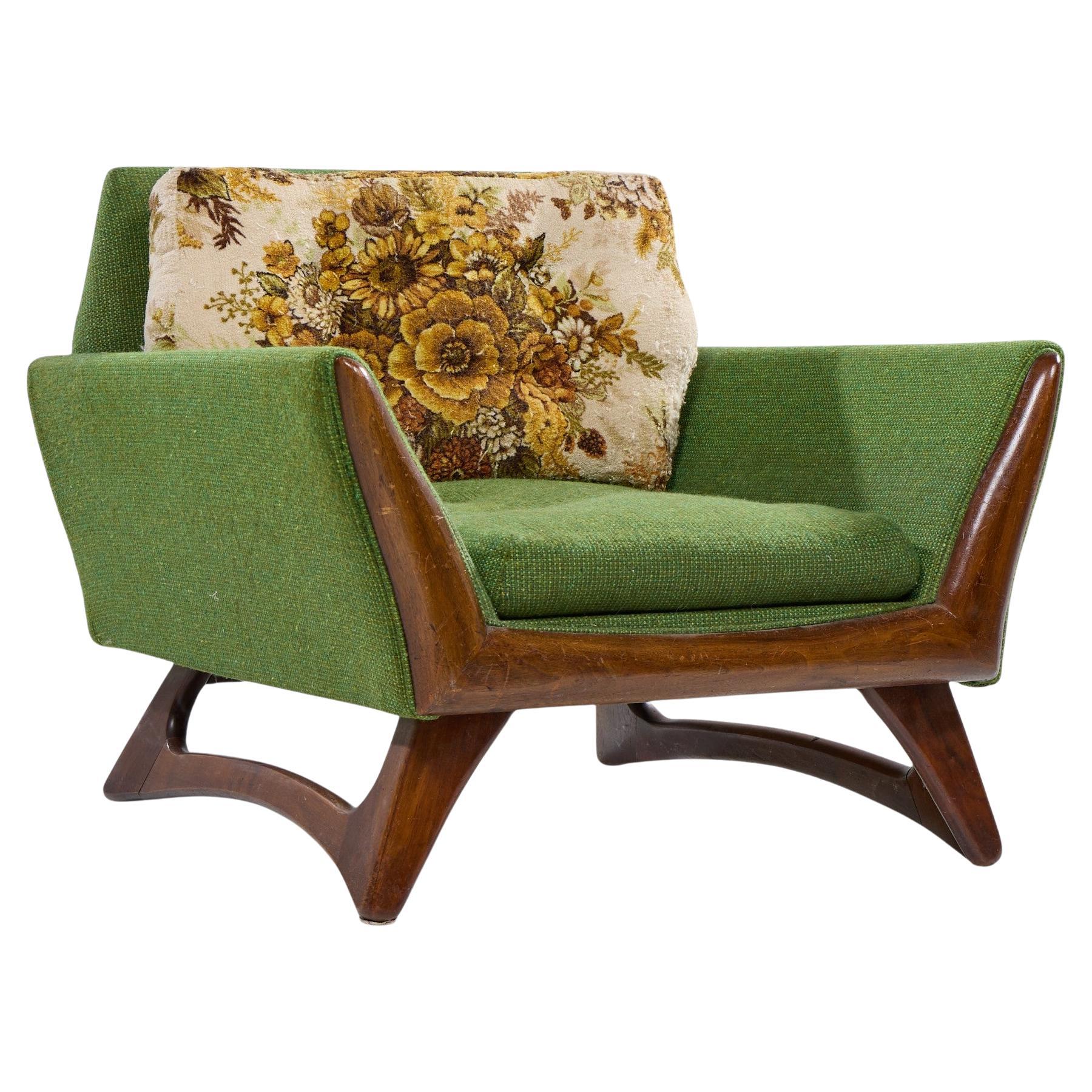 Adrian Pearsall for Craft Associates Mid Century Walnut Lounge Chair im Angebot