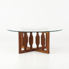 Adrian Pearsall for Craft Associates Mid Century Walnut Round Coffee Table