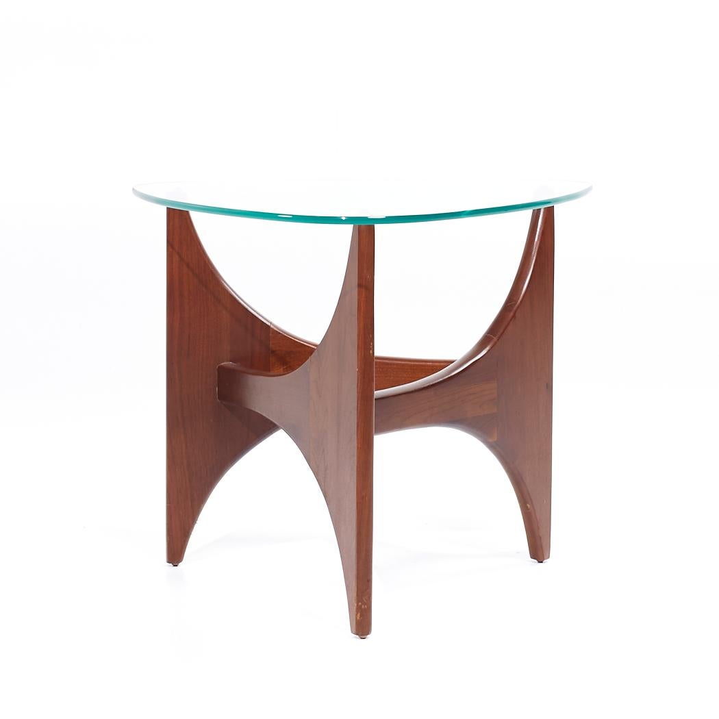 Late 20th Century Adrian Pearsall for Craft Associates Mid Century Walnut Side Tables - Pair For Sale