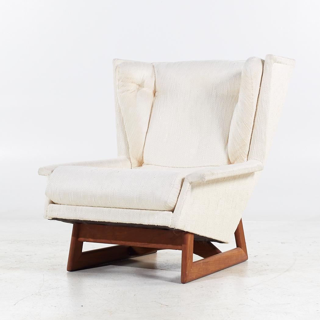 Mid-Century Modern Adrian Pearsall for Craft Associates Mid Century Walnut Wingback Chair For Sale
