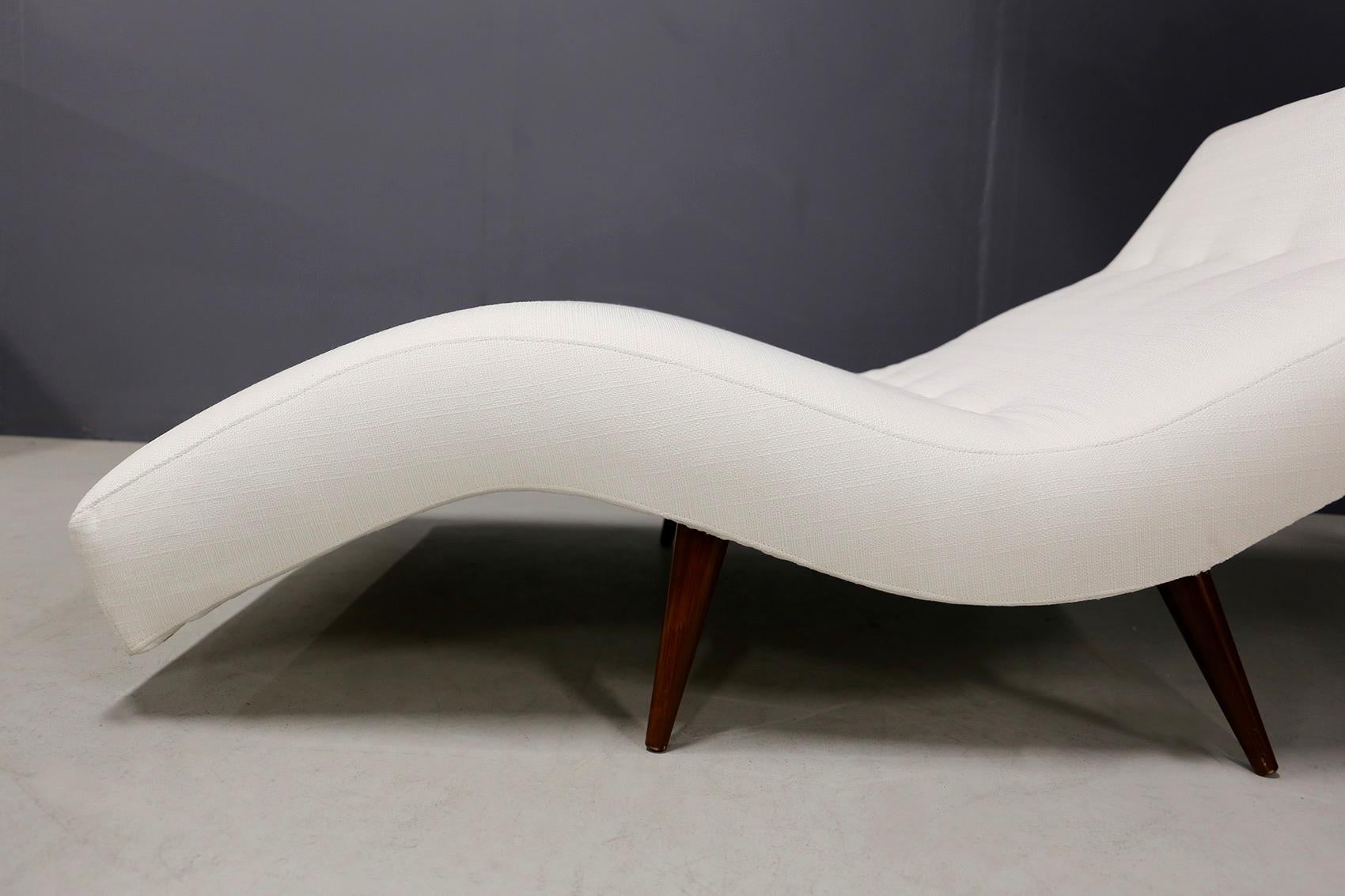 Mid-20th Century Adrian Pearsall for Craft Associates Mid-Century Modern Wave Chaise Lounge Chair