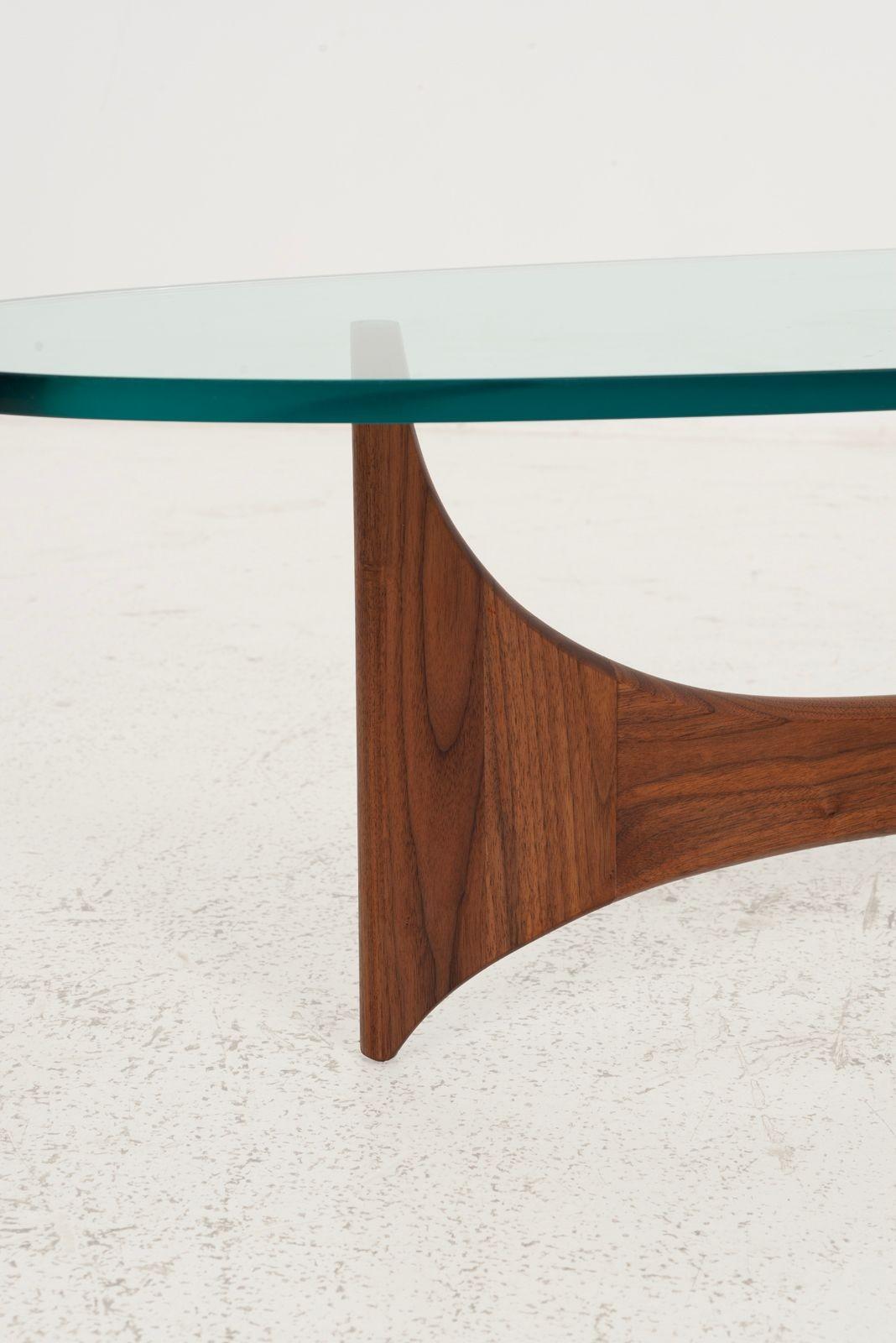 Adrian Pearsall for Craft Associates Oiled Walnut Coffee Table 1965 For Sale 3