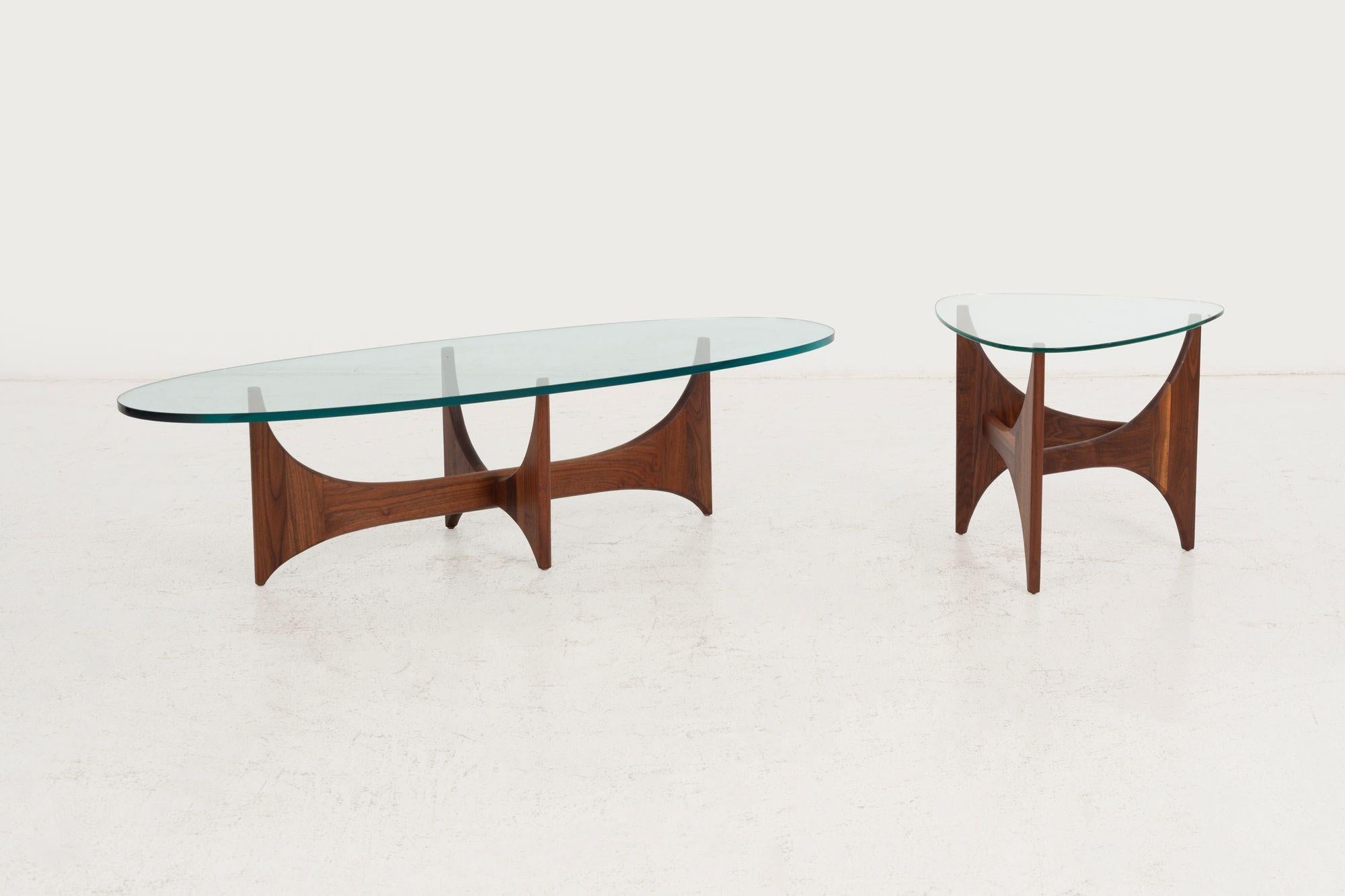 Mid-20th Century Adrian Pearsall for Craft Associates Oiled Walnut Coffee Table 1965 For Sale