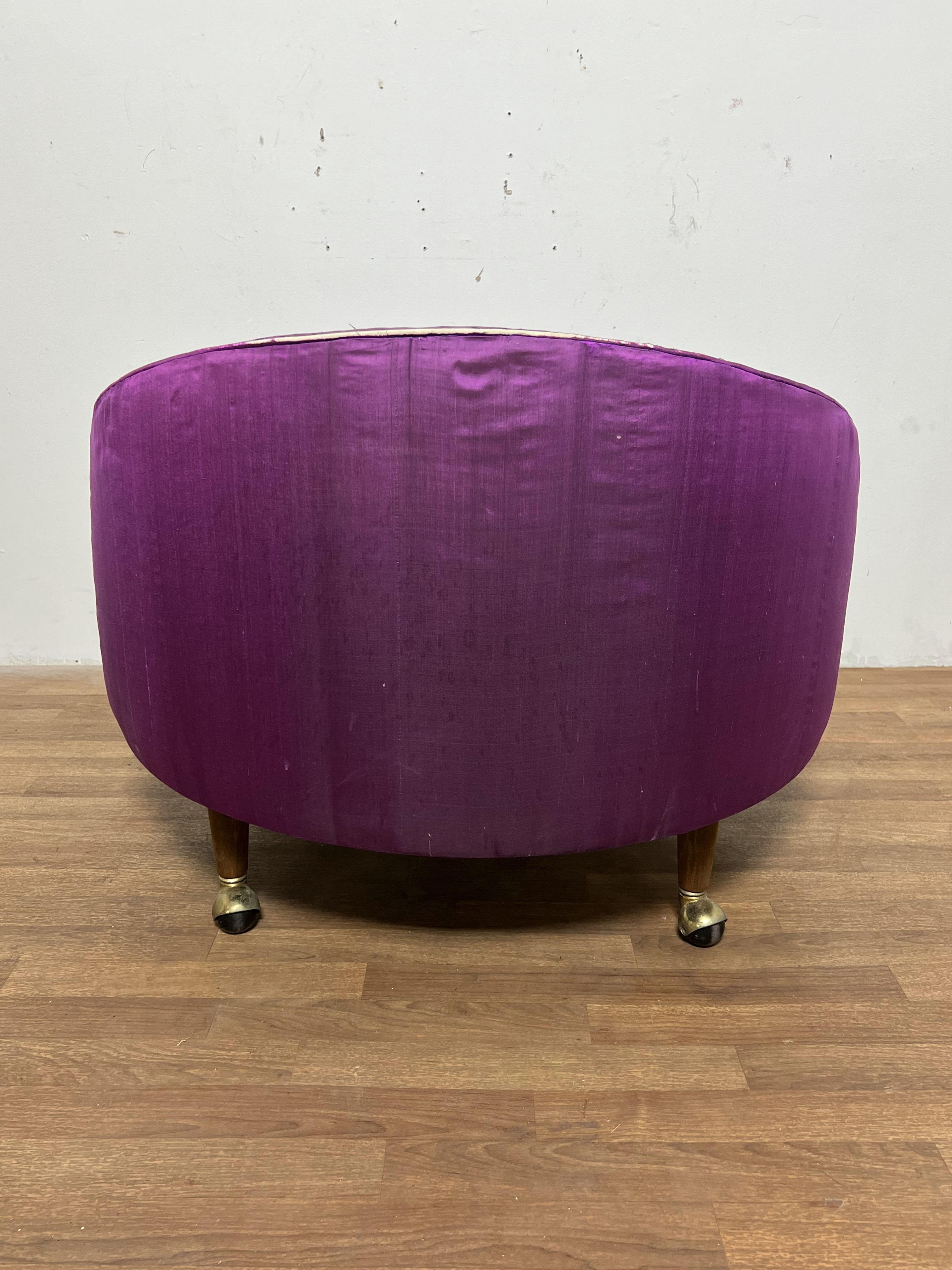 Adrian Pearsall pour Craft Associates Chaise longue havane surdimensionnée Circa 1960s Bon état - En vente à Peabody, MA