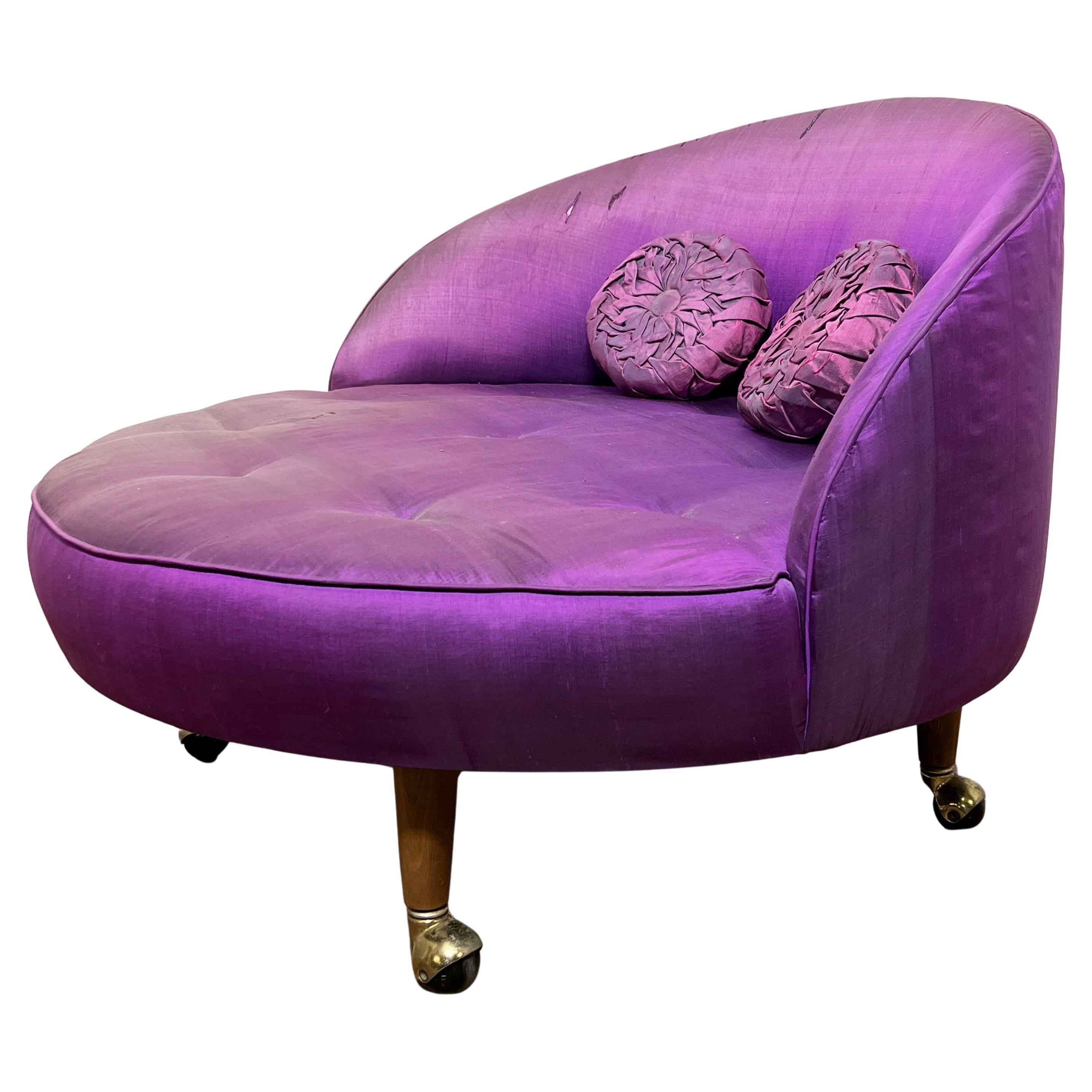 Adrian Pearsall pour Craft Associates Chaise longue havane surdimensionnée Circa 1960s en vente