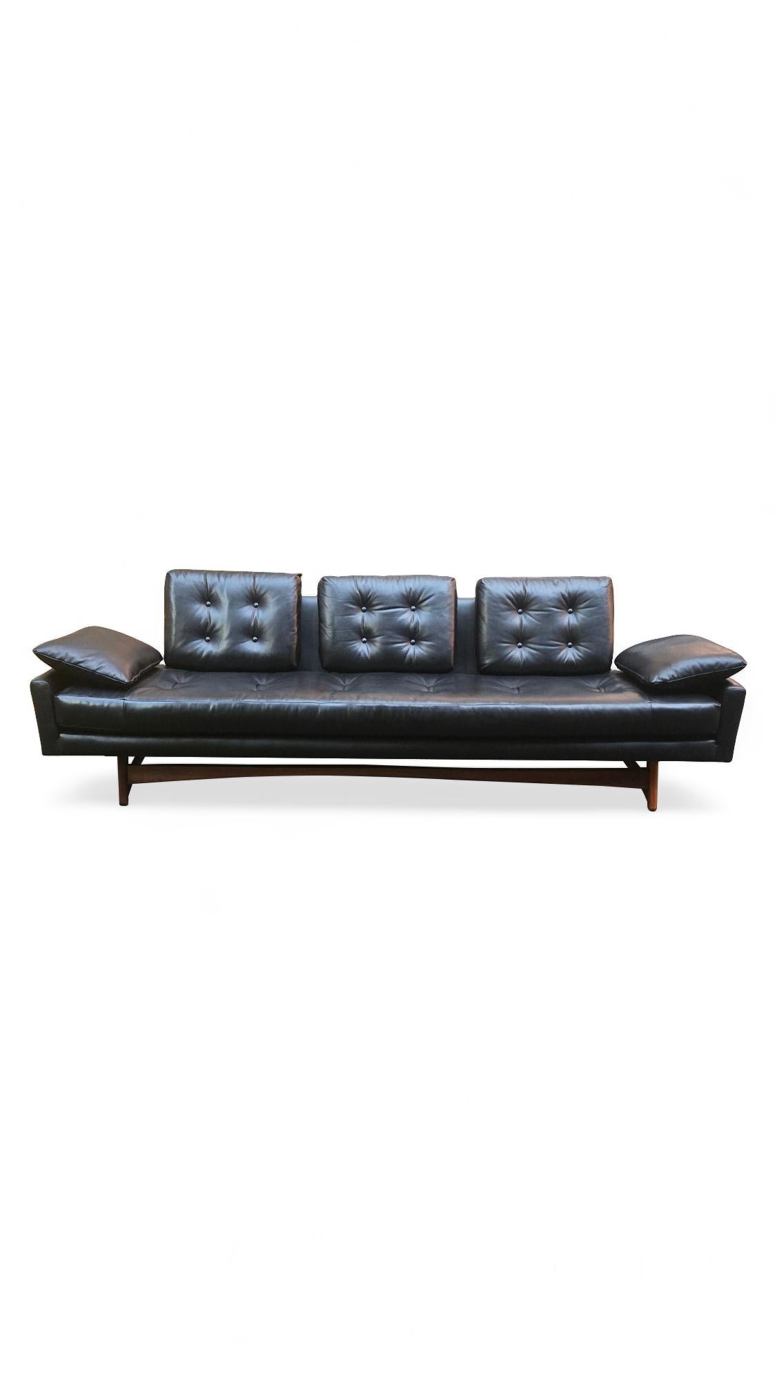 Adrian Pearsall for Craft Associates Sculpted Gondola Sofa For Sale 5