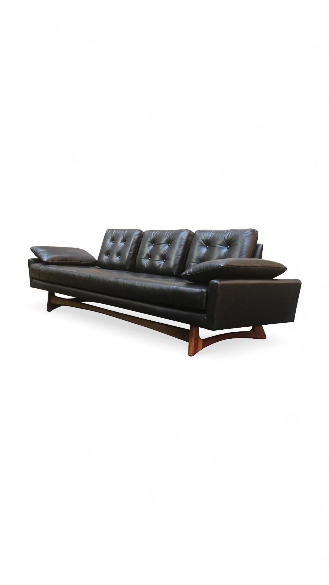 Adrian Pearsall for Craft Associates Sculpted Gondola Sofa For Sale 6