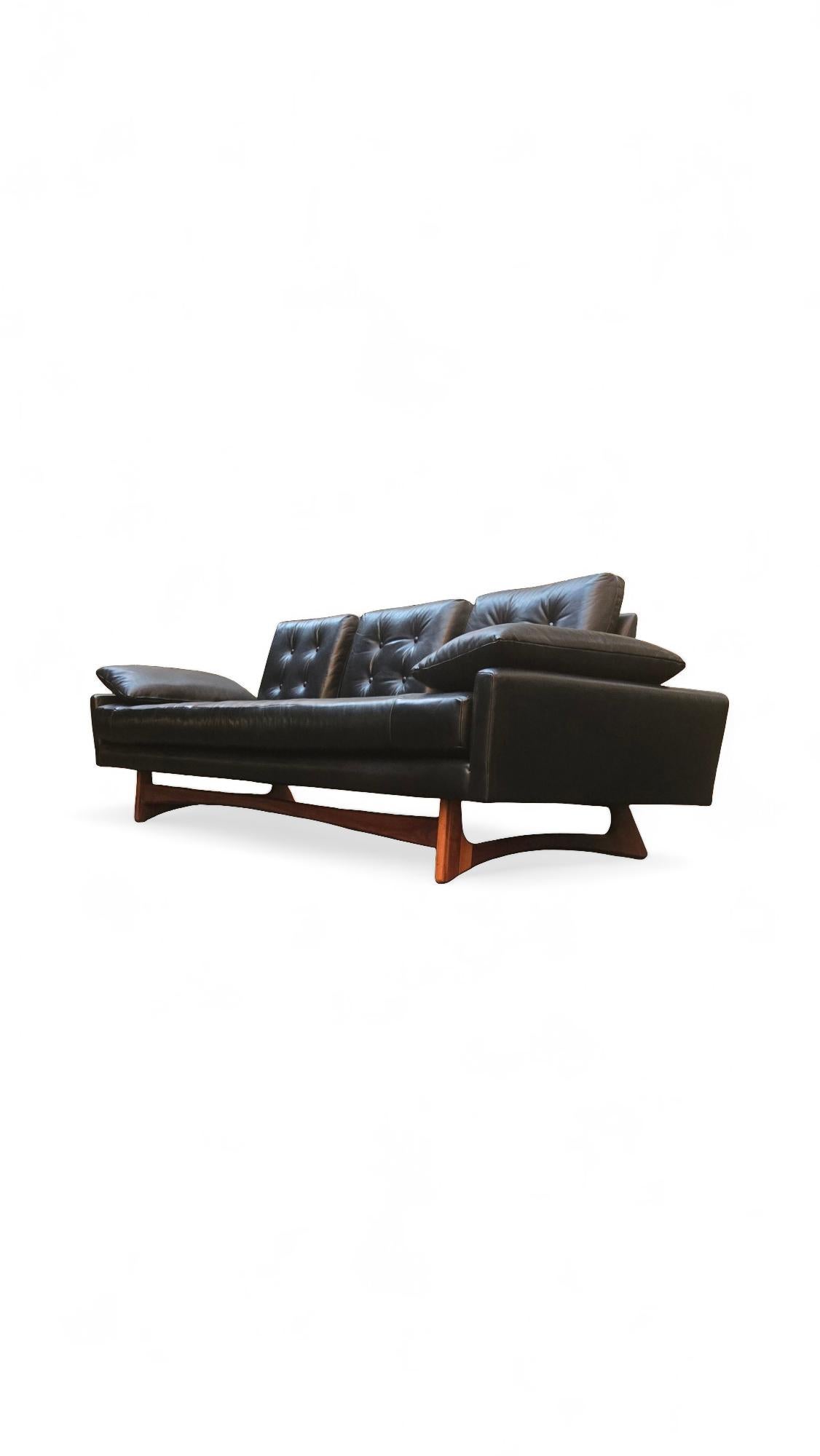 American Adrian Pearsall for Craft Associates Sculpted Gondola Sofa For Sale