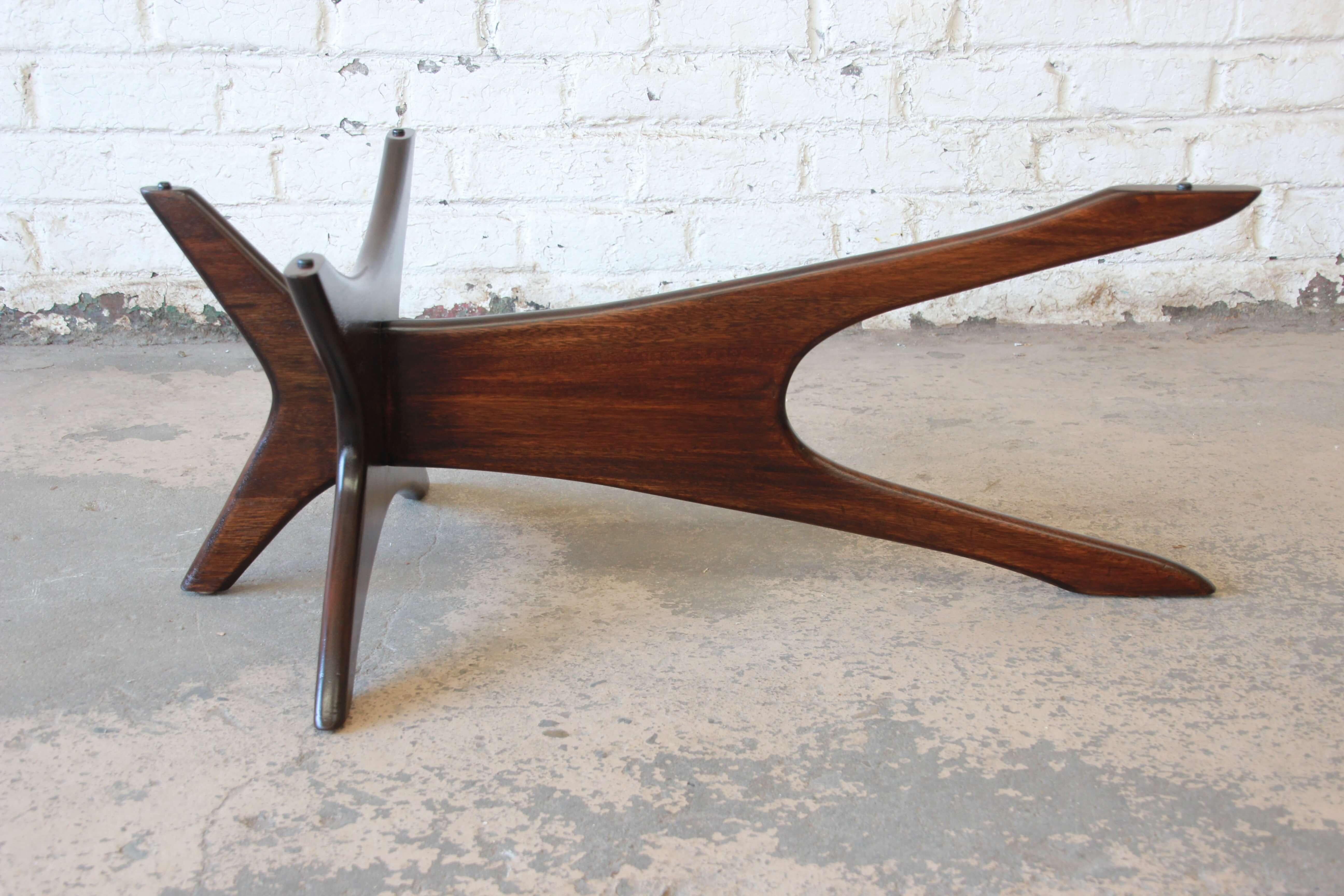 Adrian Pearsall for Craft Associates Sculpted Walnut Coffee Table 3