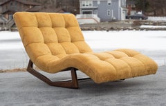 Adrian Pearsall para Craft Associates Tumbona escultural mecedora con forma de ola