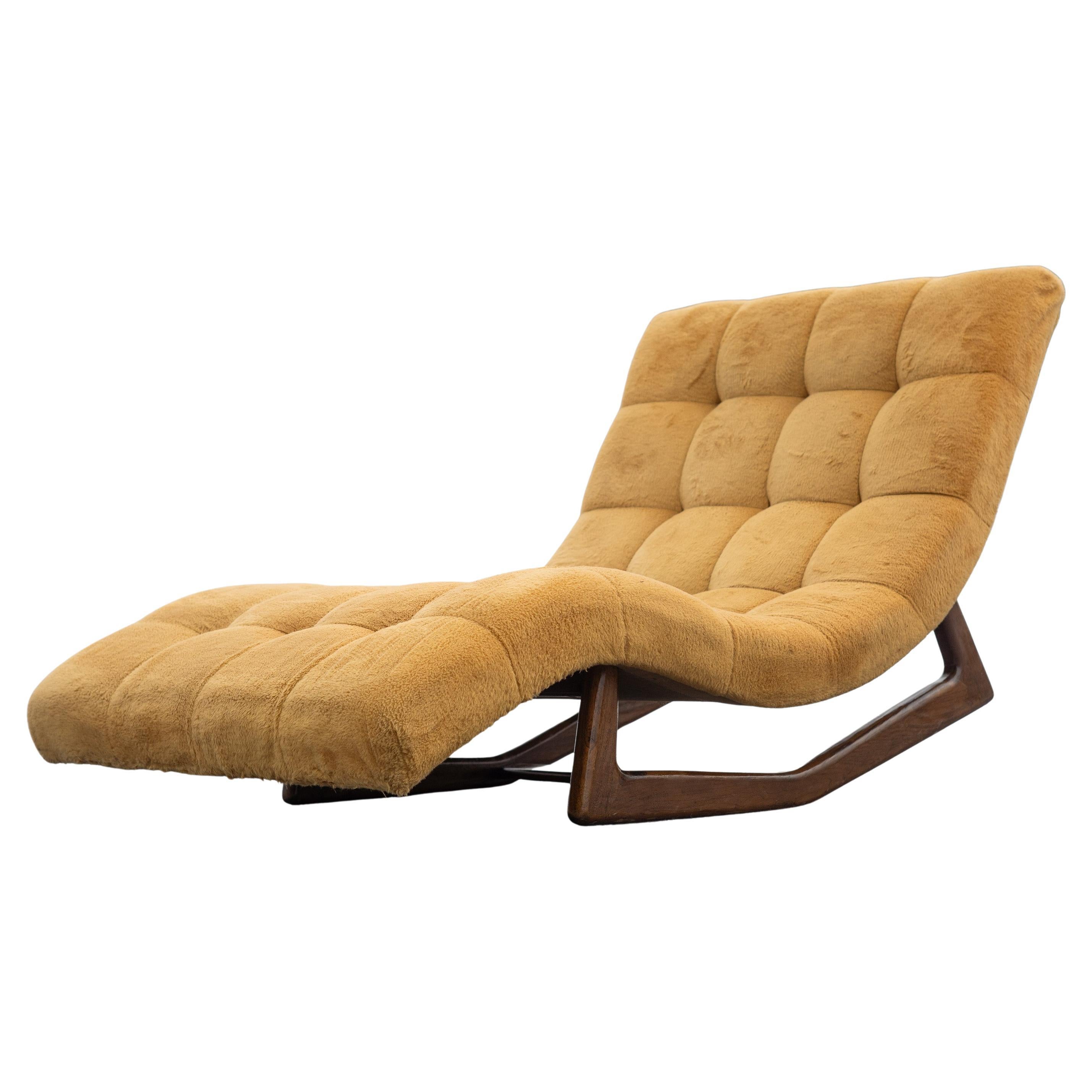 Adrian Pearsall for Craft Associates Sculptural Rocking Wave-Form Chaise Lounge