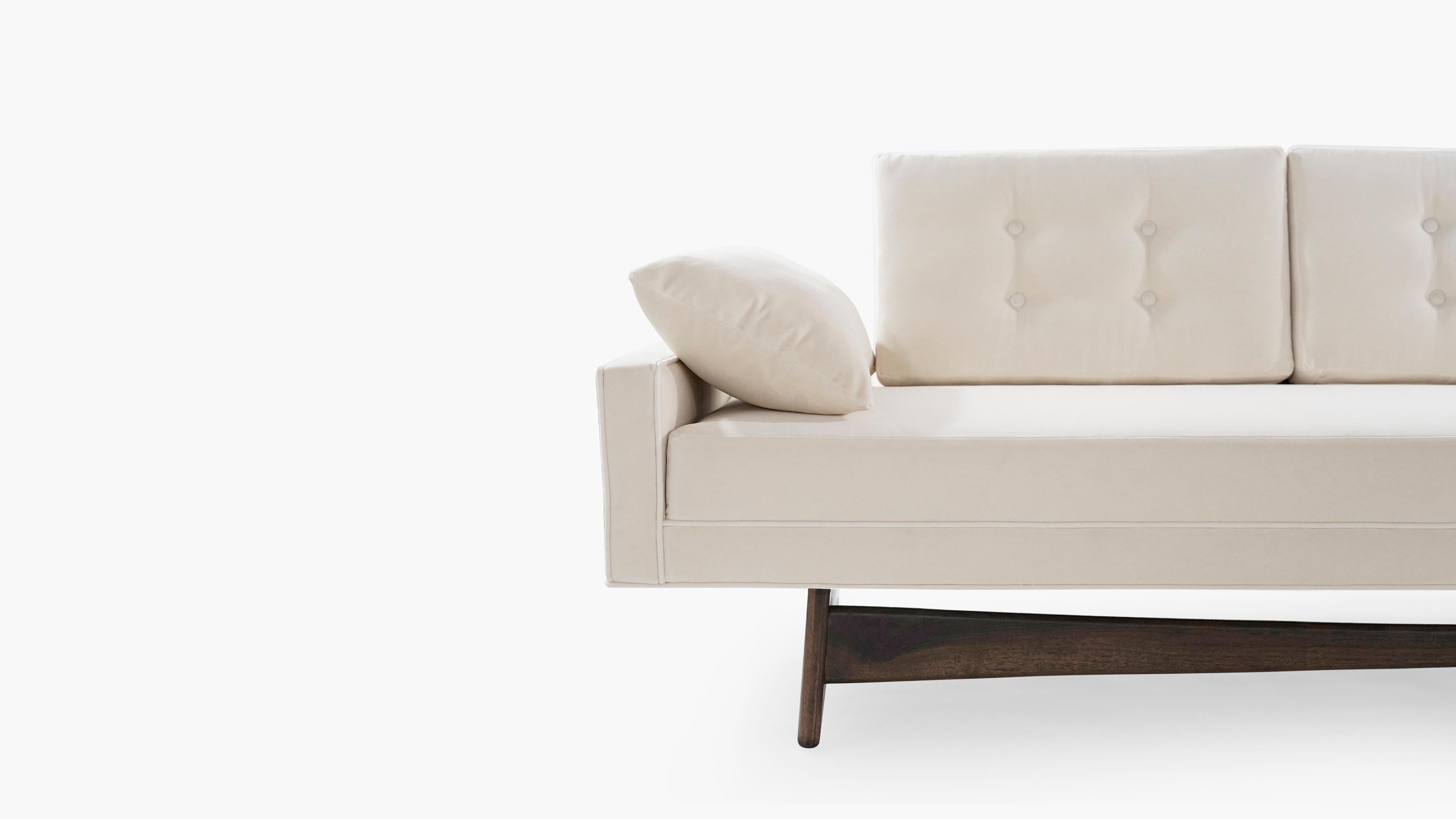 Velvet Adrian Pearsall for Craft Associates Gondola Sofa, Model 2408