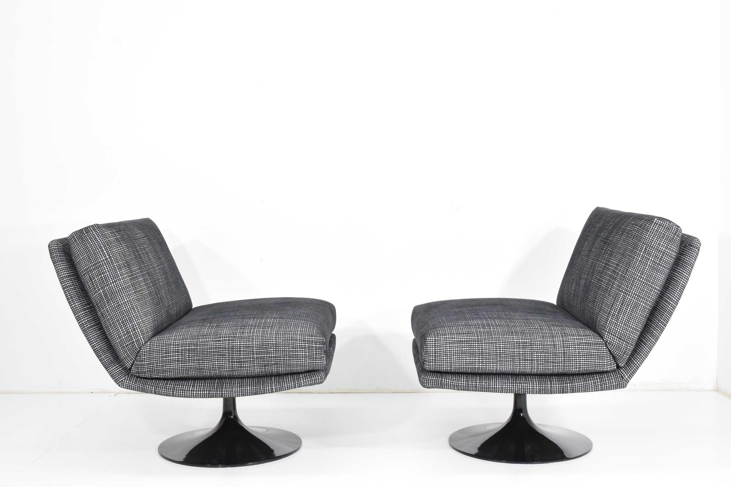 Adrian Pearsall for Craft Associates Swivel Lounge Chairs 2