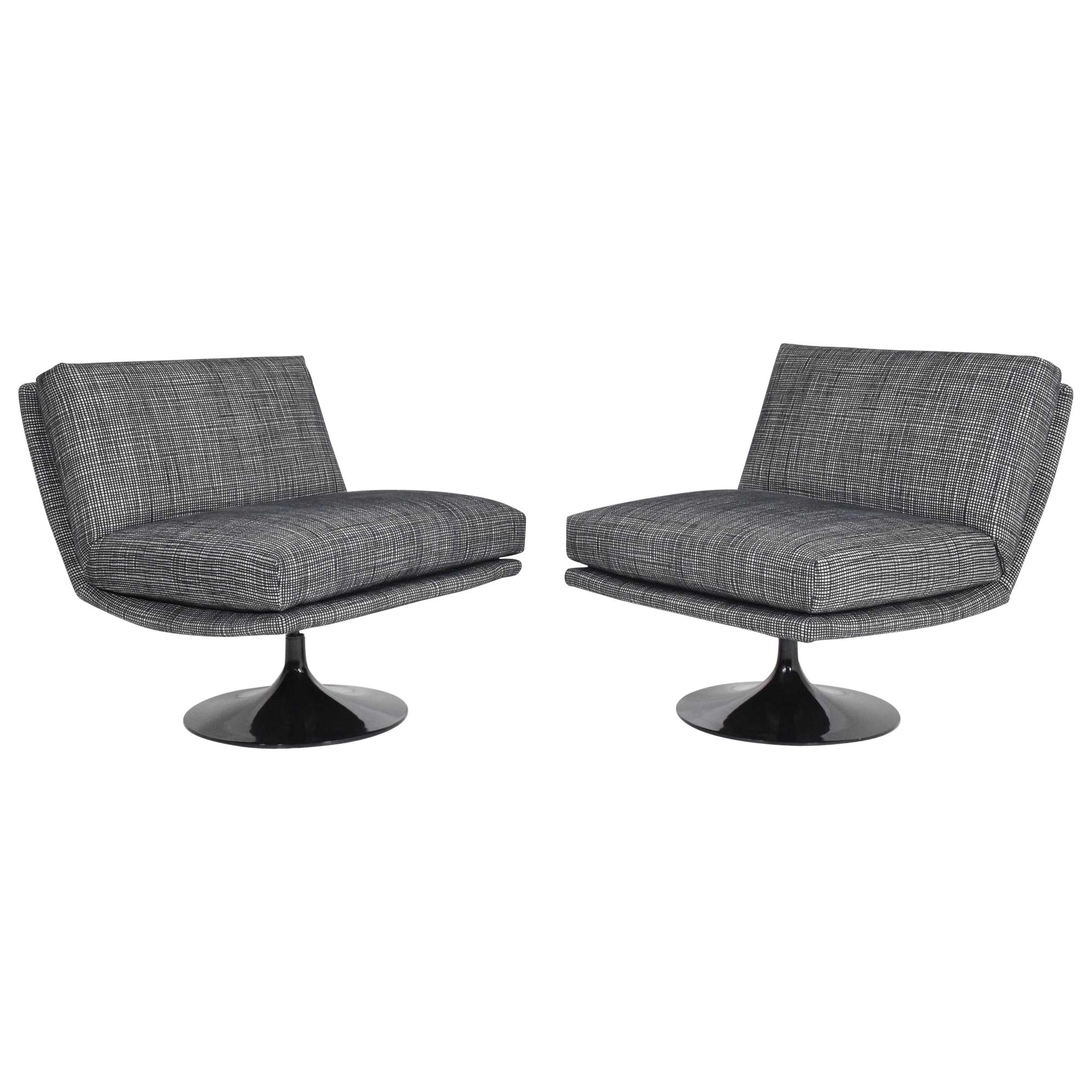 Adrian Pearsall for Craft Associates Swivel Lounge Chairs
