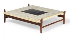 Adrian Pearsall for Craft Associates Terrazzo and Walnut Coffee Table