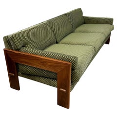 Adrian Pearsall for Craft Associates Walnut Trimmed Sofa Mid Century