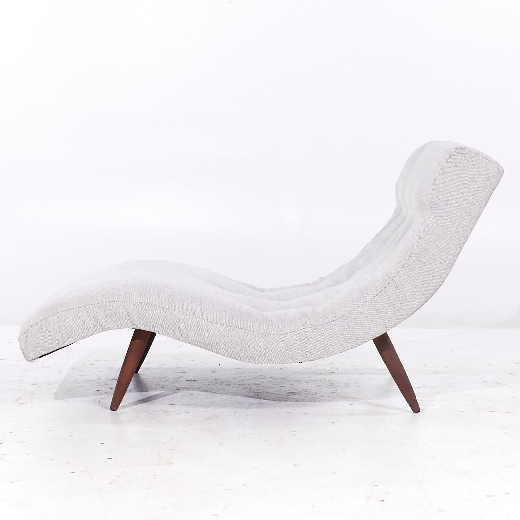 Adrian Pearsall for Craft Associates Walnut Wave Chaise 1