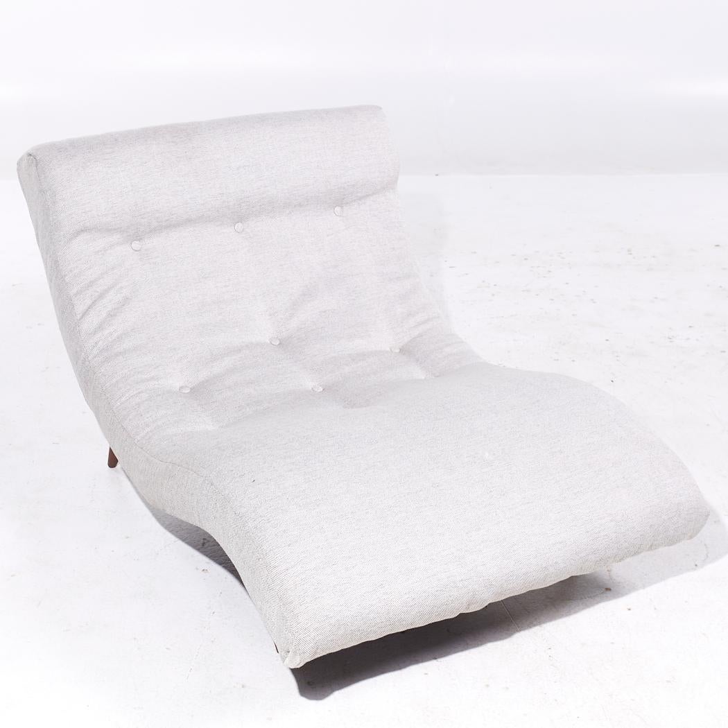 Adrian Pearsall for Craft Associates Walnut Wave Chaise 2