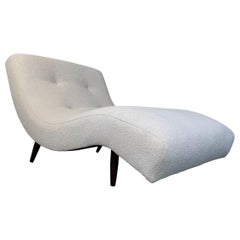 Adrian Pearsall for Craft Associates Wave Chaise in Fresh Italian Boucle