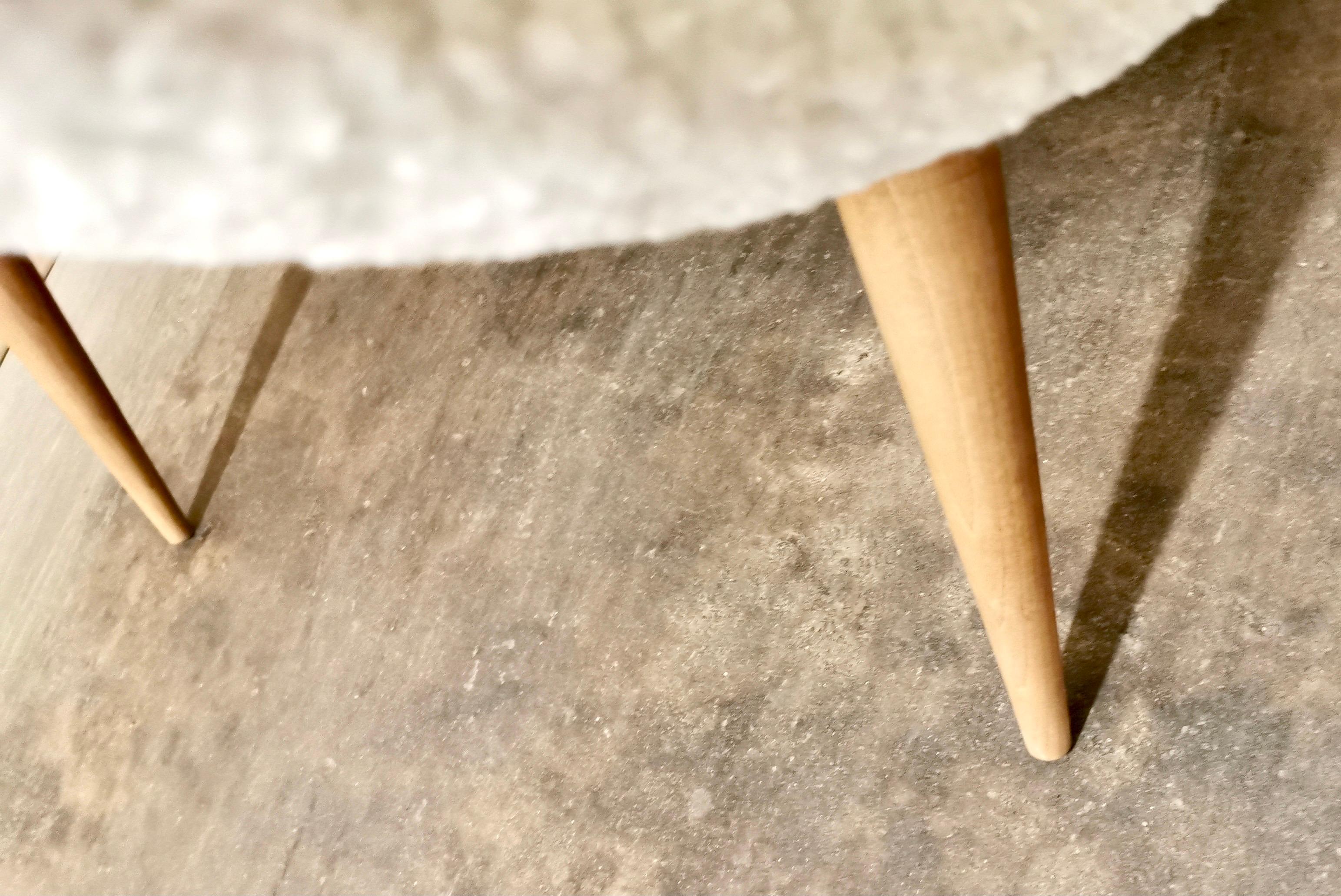 Mid-20th Century Adrian Pearsall for Craft Associates Wave Chaise w/ New Boucle Shearling Fabric