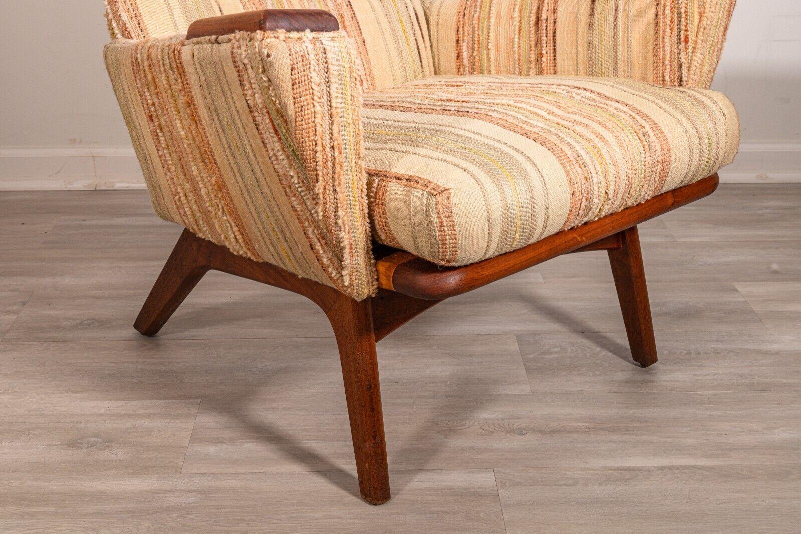 Adrian Pearsall for Craft Mid Century Modern High Back Slim Jim Accent Armchair 7