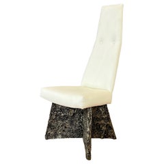 Adrian Pearsall for Craft "Sculptura" Brutalist High Back Side Chair, Late 1960s