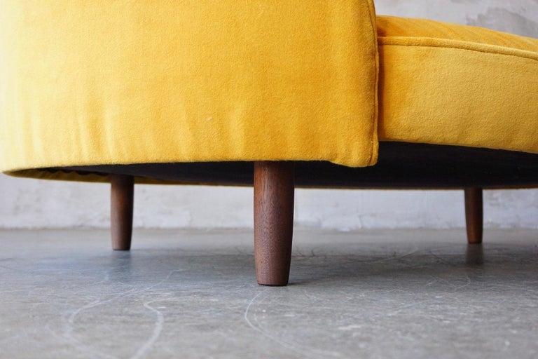 Adrian Pearsall Gold Velvet Chaise Lounge at 1stDibs gold chaise