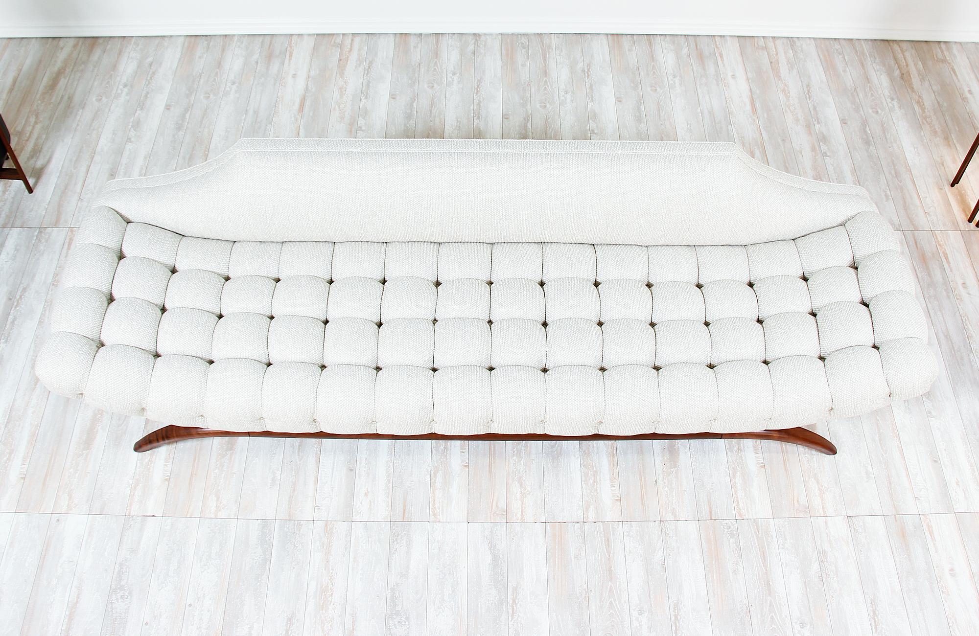 Mid-20th Century Adrian Pearsall `Gondola` Button-Tufted Sofa for Craft Associates