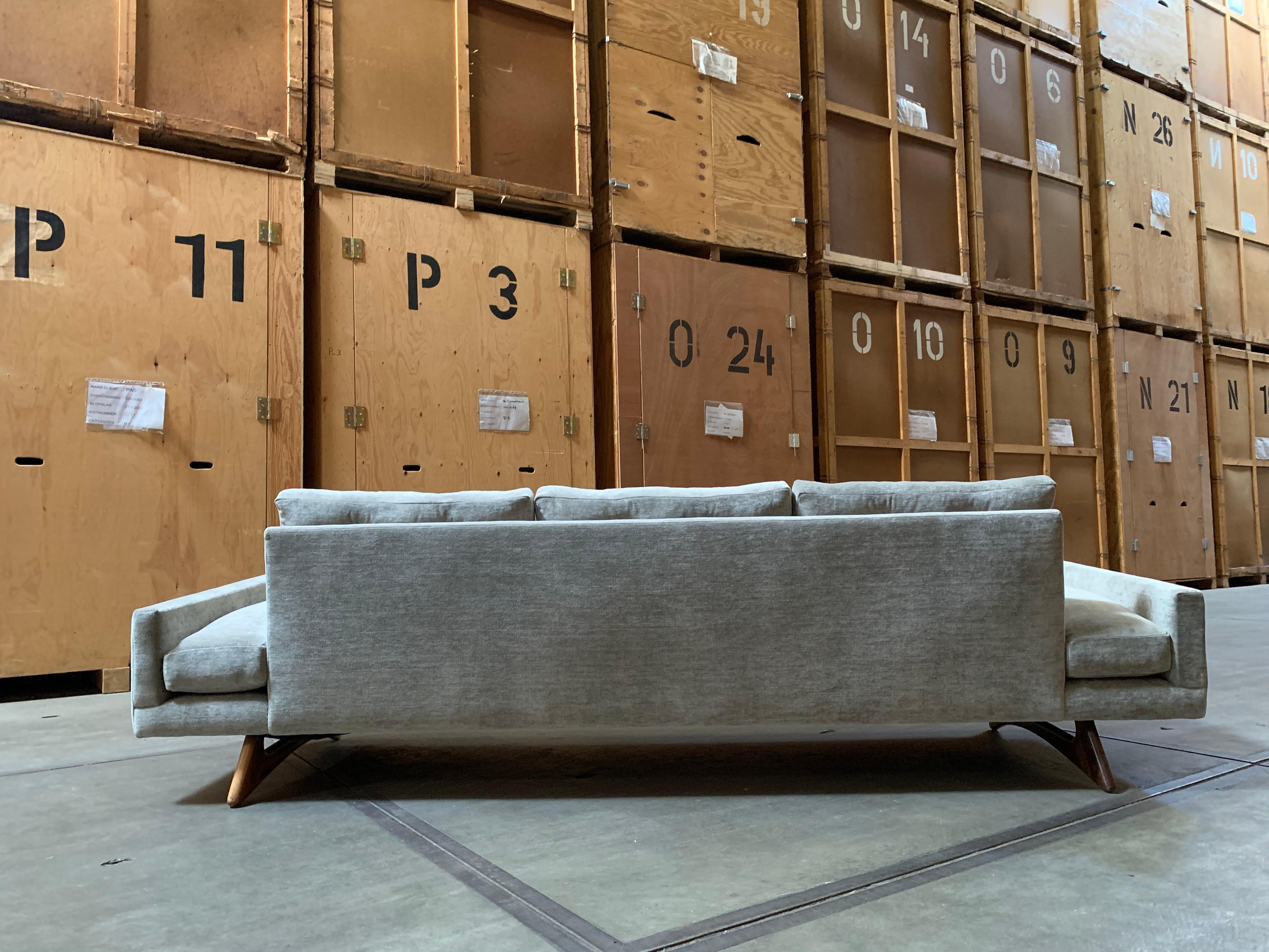 American Adrian Pearsall 'Gondola Sofa' by Craft Associates, Fully Restored