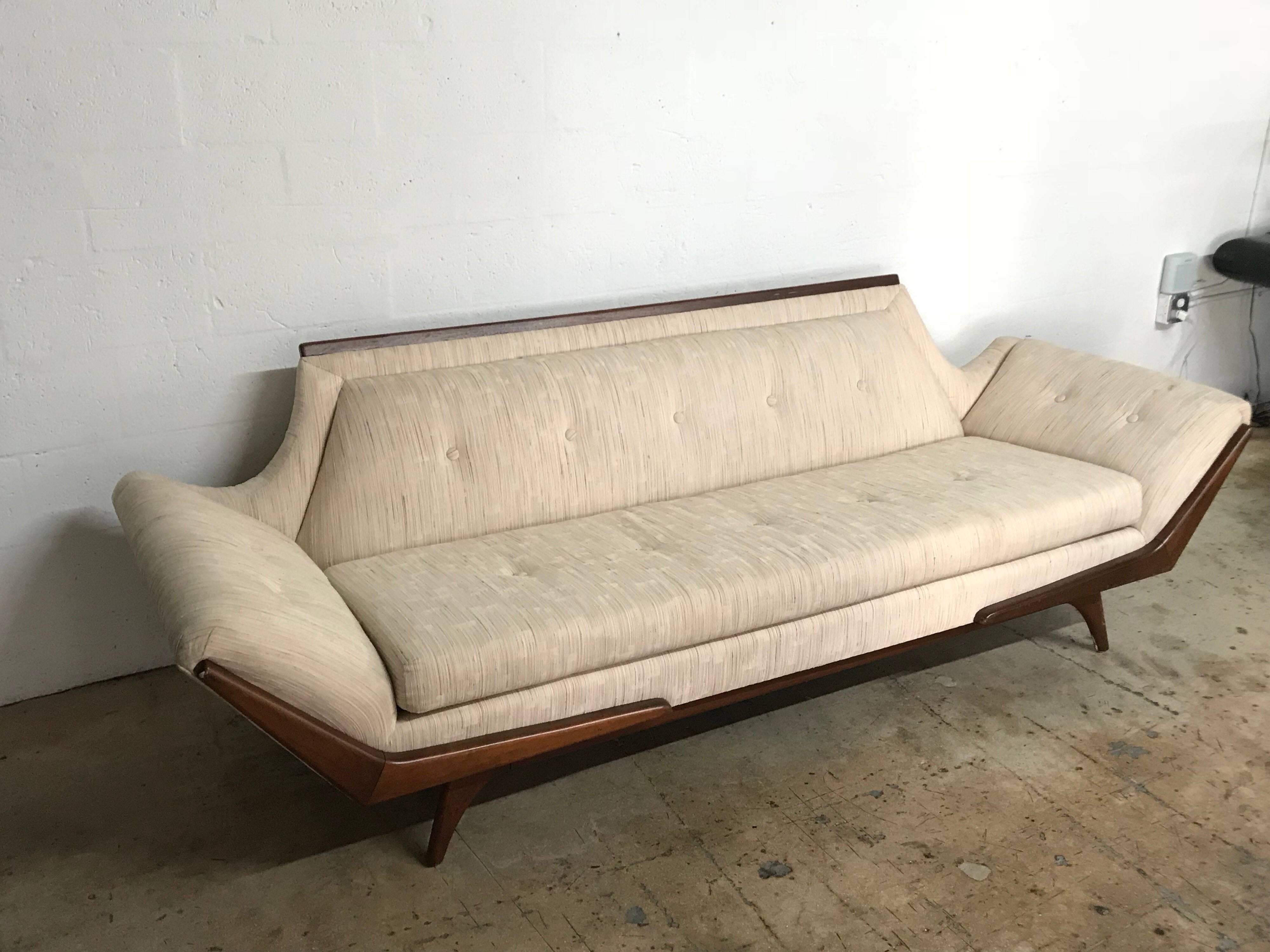 American Adrian Pearsall Gondola Sofa for Craft Associates