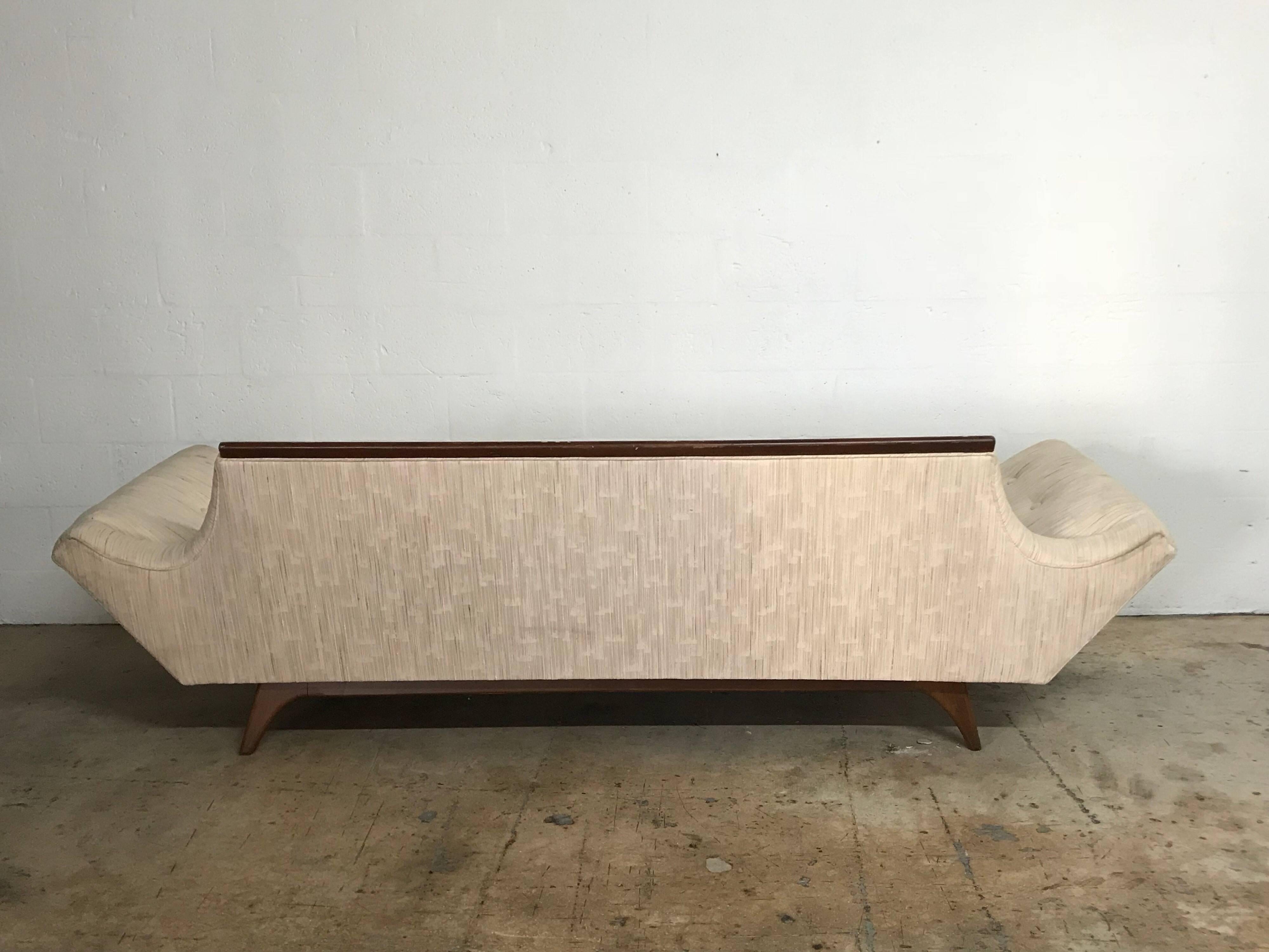 Adrian Pearsall Gondola Sofa for Craft Associates In Good Condition In Miami, FL