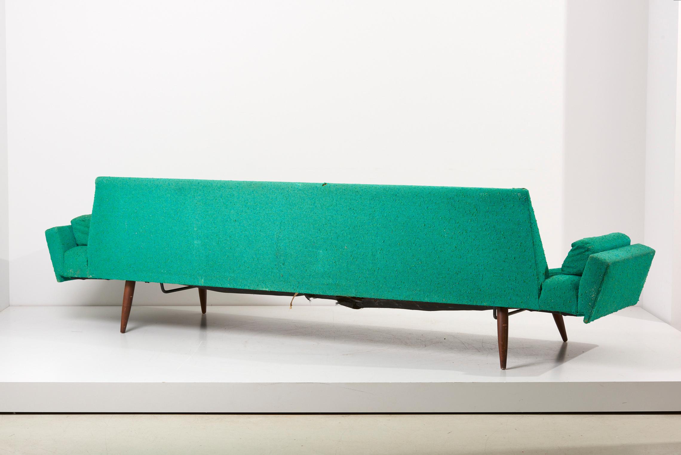 Adrian Pearsall Green Gondola Sofa for Craft Associates, USA, 1960s For Sale 2