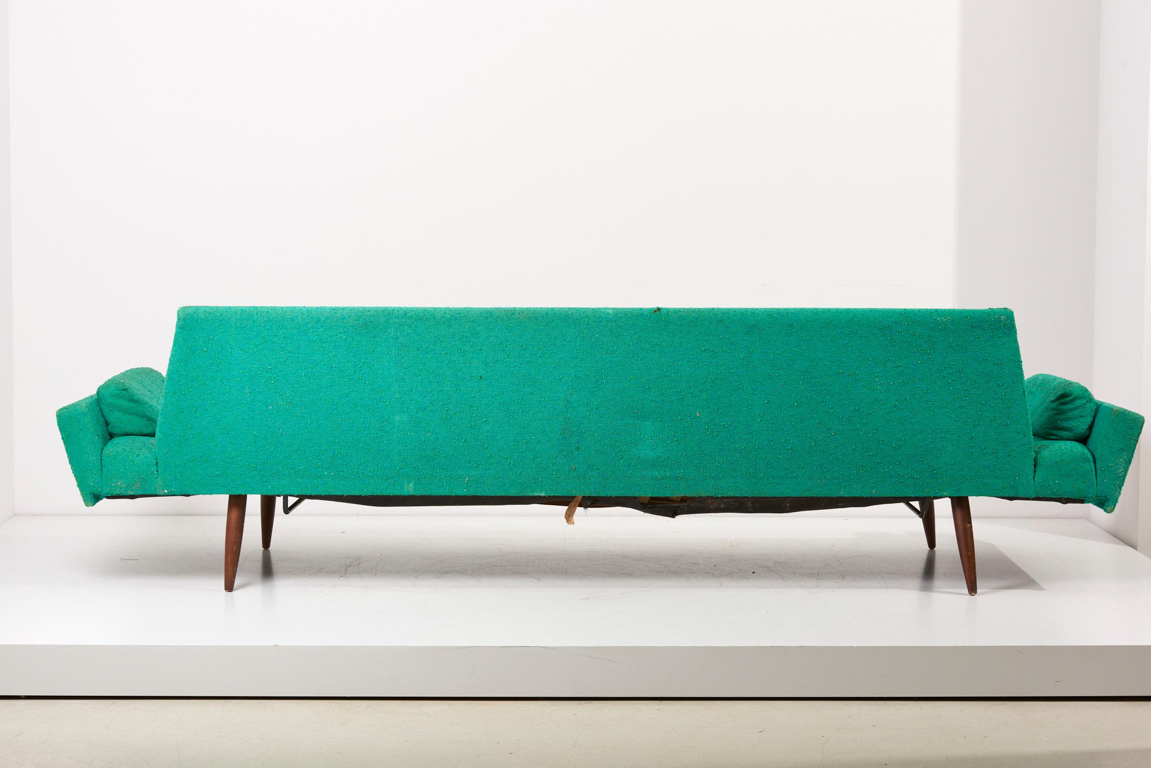 Adrian Pearsall Green Gondola Sofa for Craft Associates, USA, 1960s For Sale 3