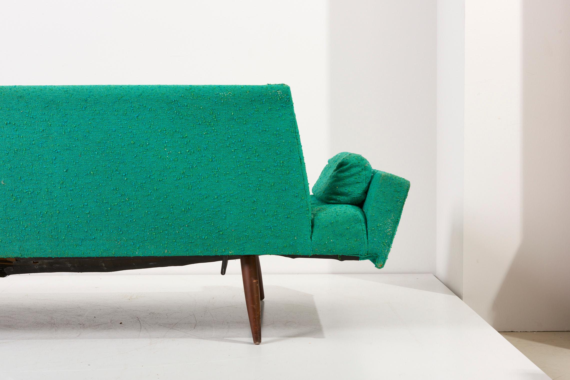 Adrian Pearsall Grünes Gondola-Sofa für Craft Associates, USA, 1960er Jahre im Angebot 8