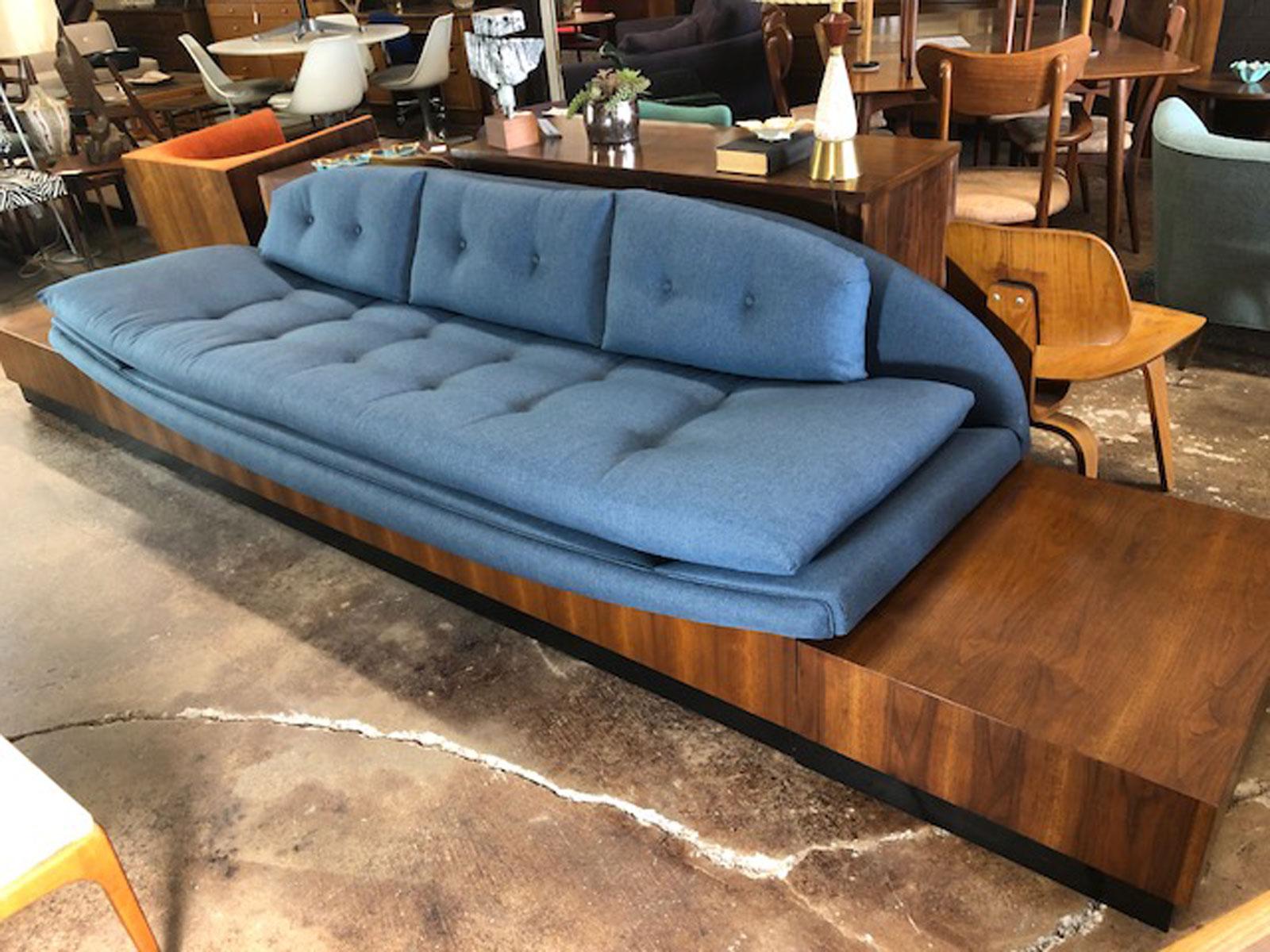 American Adrian Pearsall Gondola Sofa For Sale