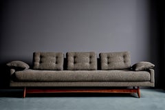 Adrian Pearsall 'Gondola Sofa' in tessuto marrone per Craft Associates, USA, anni '50