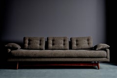 Adrian Pearsall 'Gondola Sofa' in Brown Fabric for Craft Associates, USA, 1950s
