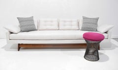 Adrian Pearsall Gondola Sofa in Holly Hunt Outdoor Fabric in Nubby White