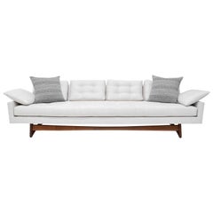 Adrian Pearsall Gondola Sofa in Holly Hunt Outdoor Fabric in Nubby White