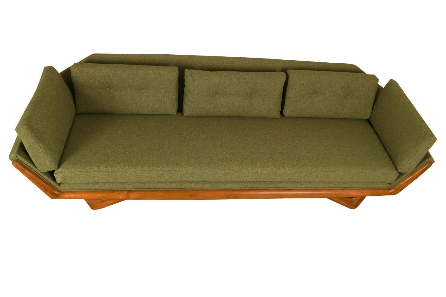 Fabric Adrian Pearsall Gondola Sofa Mid-Century Modern  For Sale