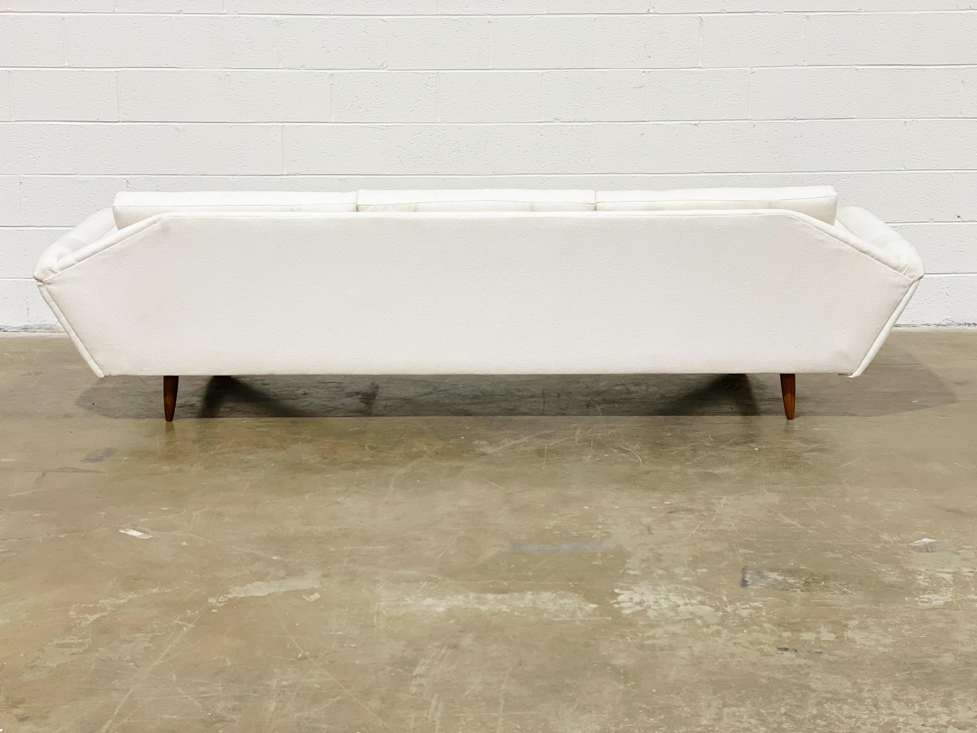 Adrian Pearsall Gondola Sofa Model 2640s, Mid-Century Modern Sculpted Walnut 3